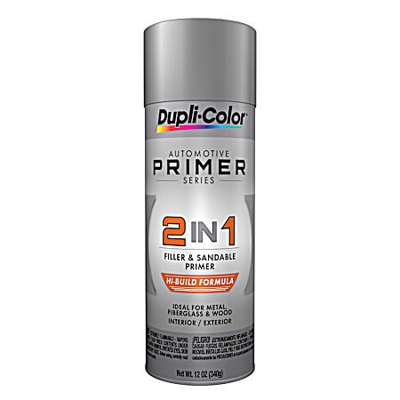 2-in-1 Hi-Build 12 oz Gray Spray Primer