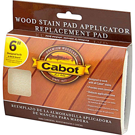 Wood Stain Pad Applicator Replacement Pad
