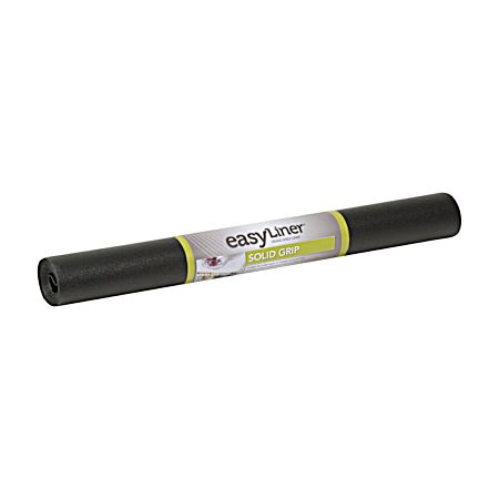 Black Solid Grip Shelf Liner