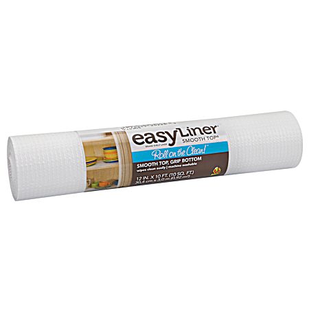 Smooth Top Shelf Liner - White