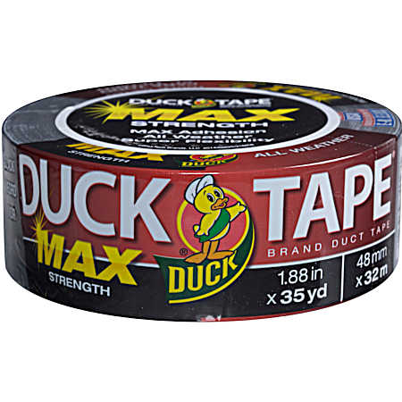 1.88 in x 35 yd Black Max Strength Duct Tape