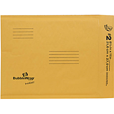 8.5 in x 11 in Manila Kraft Bubble Mailer