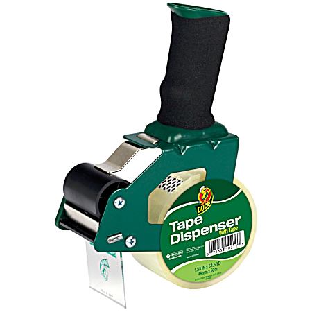 Foam Handle Tape Dispenser w/ 1.88 in x 54.6 yd Standard Packaging Tape