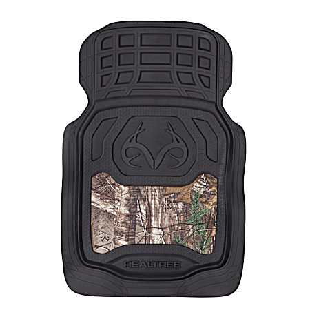 2 Pc Black/Camo Front Floor Mats