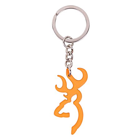Die-Cast Orange Buckmark Keychain
