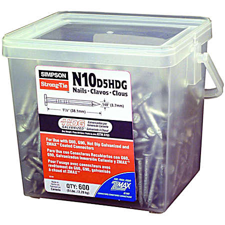 Strong-Drive 10d x 1-1/2 in Connector Nails - 5 Lb.