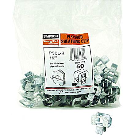 1/2 In. Plywood Sheathing Clip - 50 Ct.