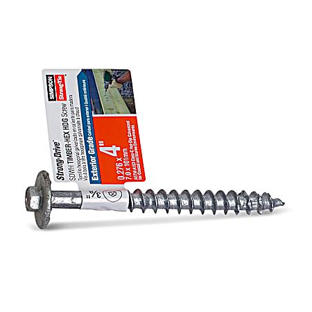0.276 in. x 4 in. Strong-Drive SDWH Timber-Hex HDG Wood Screw