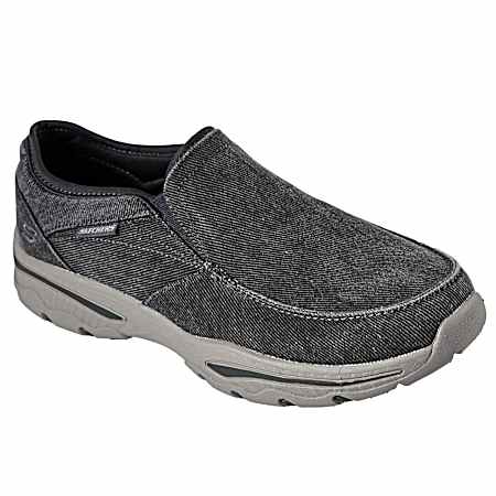 Men's Creston Moseco Charcoal Slip-On Canvas Shoes