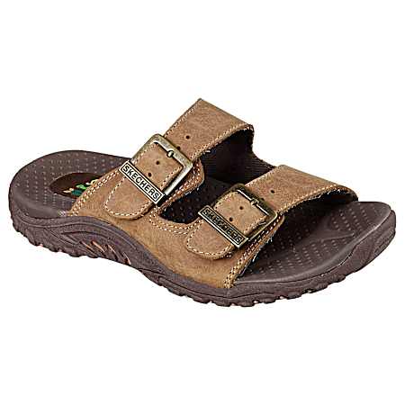 Modern Comfort Ladies' Reggae Jammin' Double Strap Brown Sandals