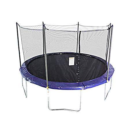 14 ft ActivPlay Blue Round Trampoline w/Enclosure