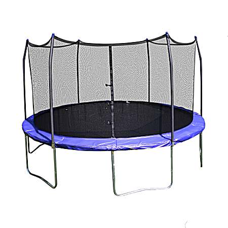 Blue 12 ft Round Trampoline w/Enclosure
