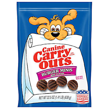 Burger Minis Dog Snacks