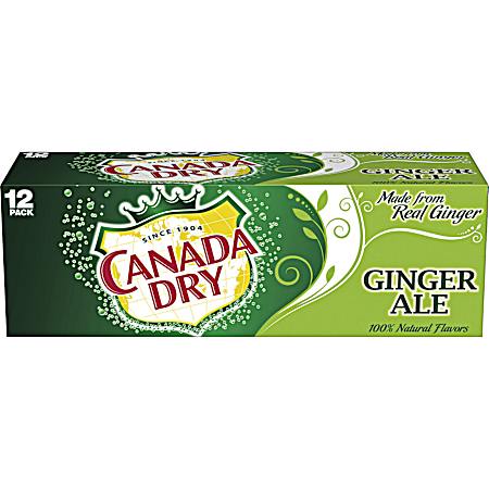 12 oz Ginger Ale Soda - 12 Pk
