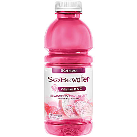 Water 20 oz Strawberry Dragonfruit Flavored Vitamin Water