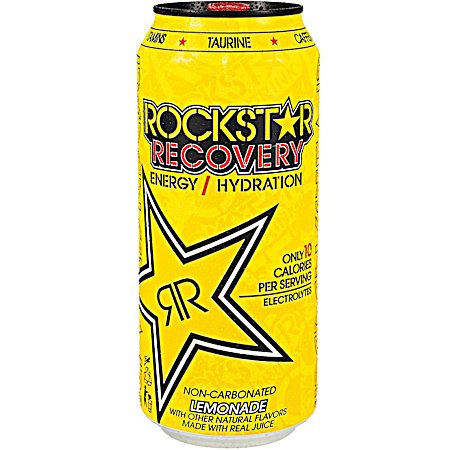 Recovery Energy/Hydration 16 oz Lemonade Non-Carbonated Energy Drink w/ Electrolytes