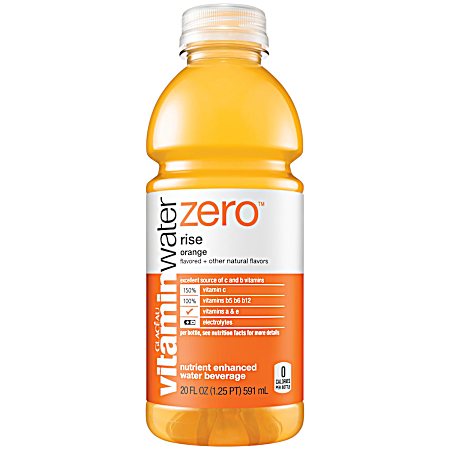 Zero 20 oz Rise Orange Zero Calorie Vitamin Water