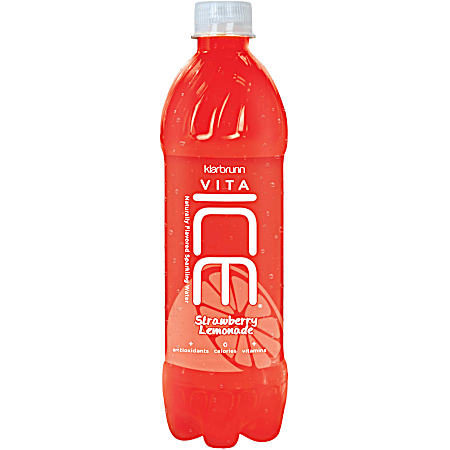 Vita Ice 17 oz Strawberry Lemonade Sparkling Water