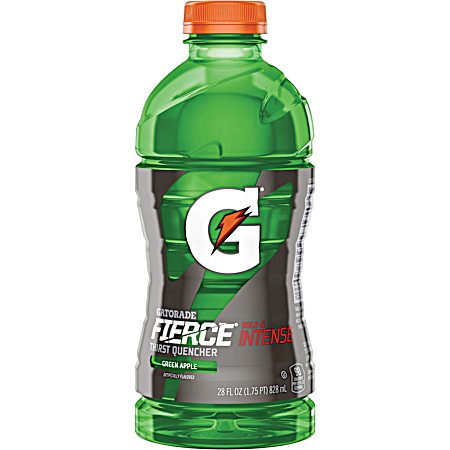 Fierce Thirst Quencher 28 oz Green Apple Sports Drink