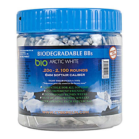 BIO .20 Gr Airsoft Biodegradable BBs - 2,100 Ct