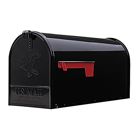 Black Steel Rural Mailbox