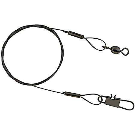 Black Nylon-Coated Steel Leader
