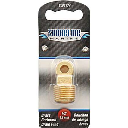 Brass Garboard Drain Plug w/ Loop