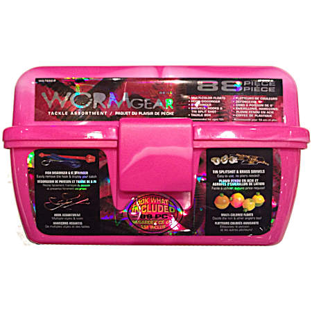 88 Pc. Tackle Box - Pink
