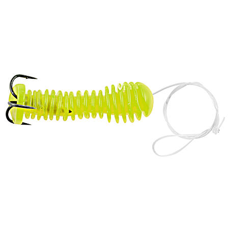 Chartreuse River Dip Worm Soft Bait