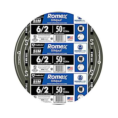 50 ft Type NM-B 6/2 Indoor Wire