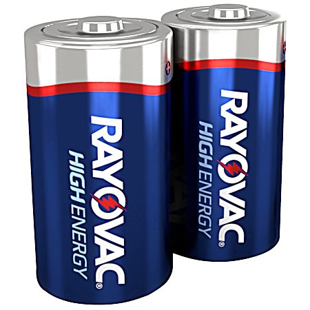 D Alkaline Batteries - 2 Pk