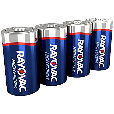 D Alkaline Batteries - 4 Pk