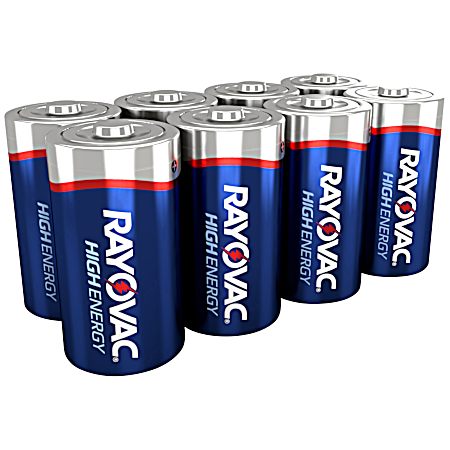 D Alkaline Batteries - 8 Pk