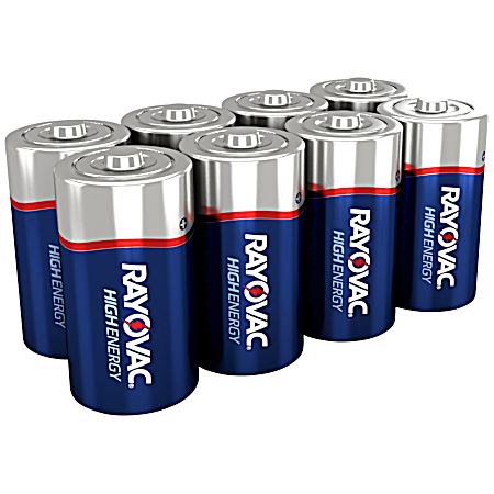 C Alkaline Batteries - 8 Pk
