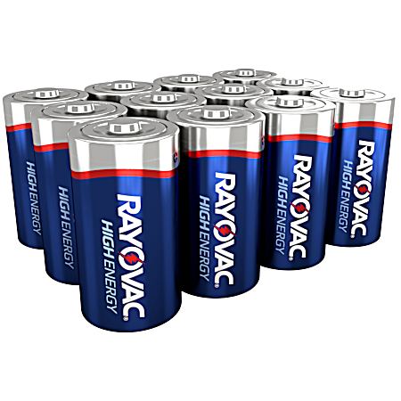 D Alkaline Batteries - 12 Pk