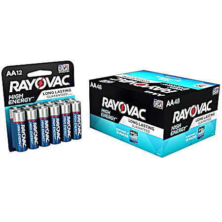 AA Alkaline Batteries - 48 Pk