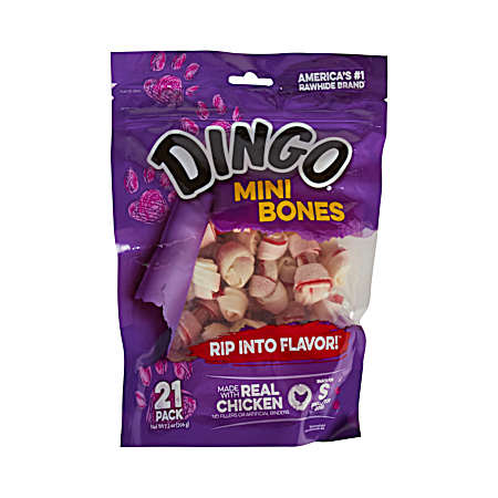Mini Bones Dog Chews - 21 Pk