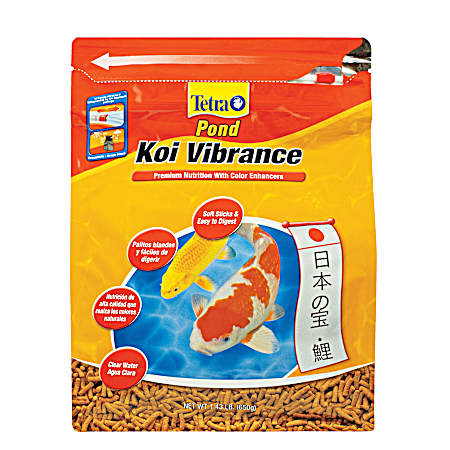 1.43 lbs Koi Vibrance Soft Sticks Pond Fish Food