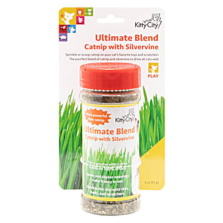 2 oz Catnip Shaker w/ Silvervine for Cats
