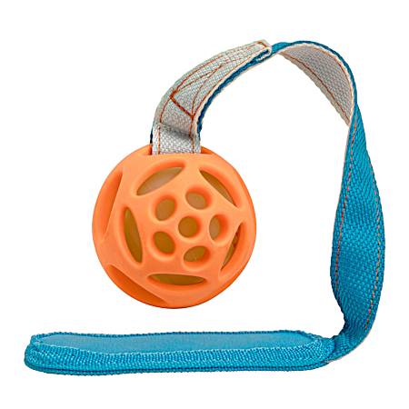 Large Orange Float & Glow Flyer Dog Toy