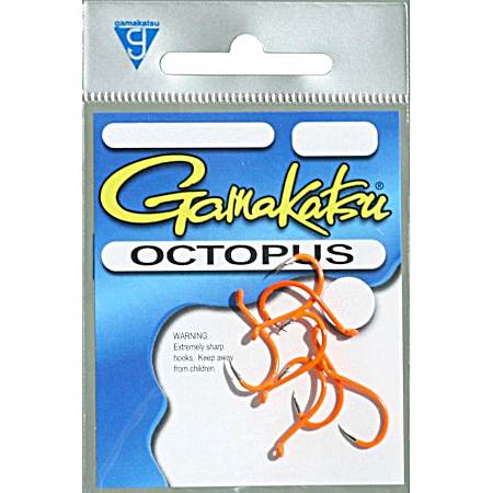 Octopus Hooks - Fluorescent Orange