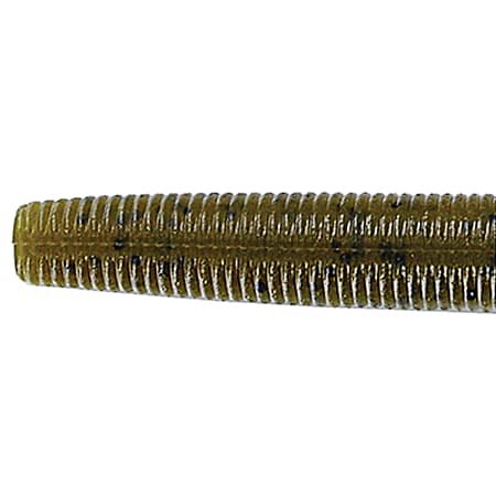 Senko Worm - Green Pumpkin/Black Fleck