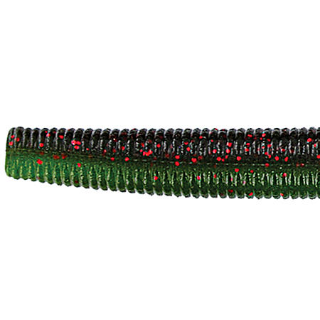 Senko Worm - Green Pumpkin/Red