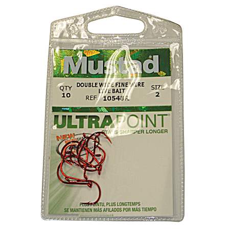 Beak Drop Shot Hooks - Red