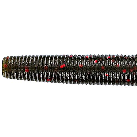 Senko Worm - Green Pumpkin/Red Flake