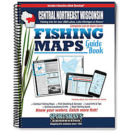Central Northeast Wisconsin Fishing Map Guide