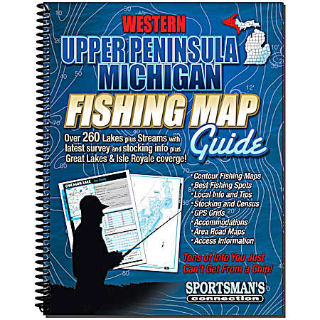 Western Upper Peninsula Michigan Fishing Map Guide