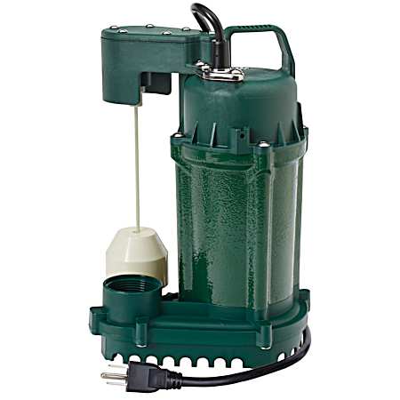 1/2 HP Cast Iron Pro Sump Pump w/ Vertical Switch