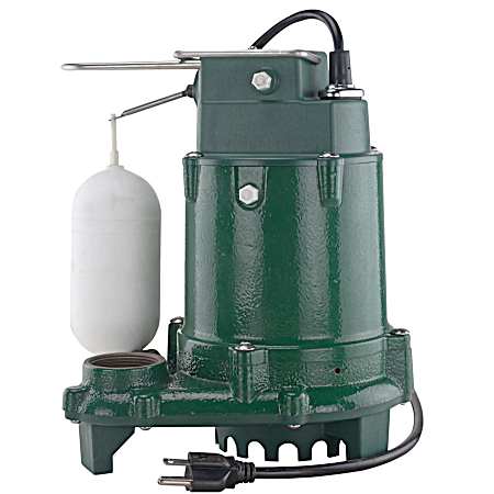 1/3 HP Cast Iron Pro Sump Pump w/ Zoeller Switch