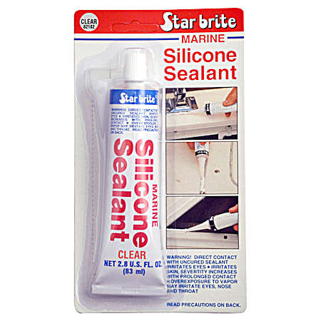 28 oz Clear Marine Silicone Sealant
